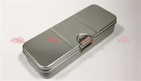 stainless steel pencil box|metal pencil case with lock.